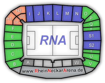 Rhein-Neckar-Arena Hoffenheim Sitzplan