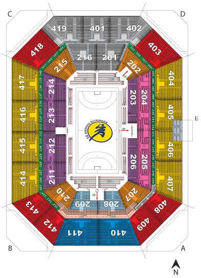 SAP Arena Sitzplan Handball