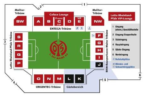 Stadion am Bruchweg Mainz Sitzplan