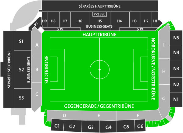 Millerntor-Stadion Sitzplan