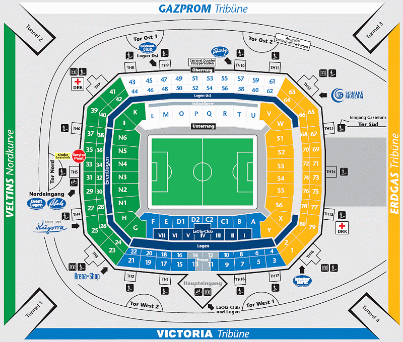 Veltins Arena Sitzplan