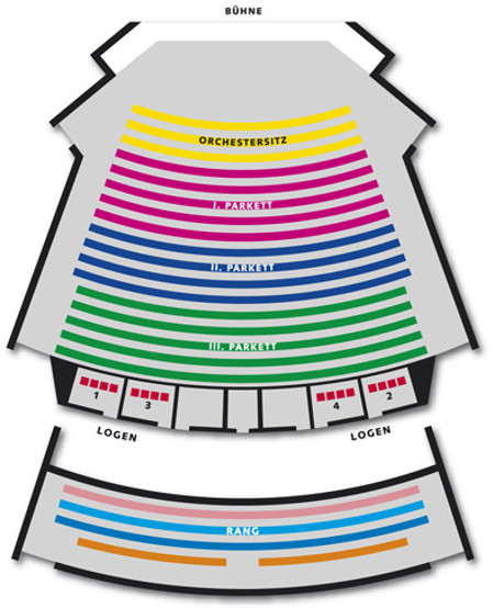 Mainfranken Theater Würzburg großes Haus Sitzplan