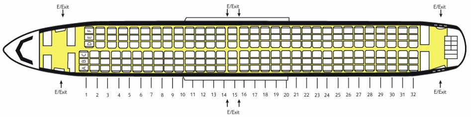 Boeing 737-800 Sitzplan