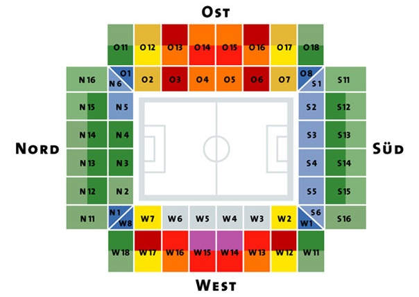 RheinEnergieStadion Sitzplan