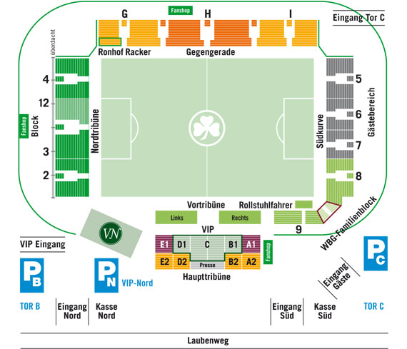 Trolli Arena Fürth Sitzplan