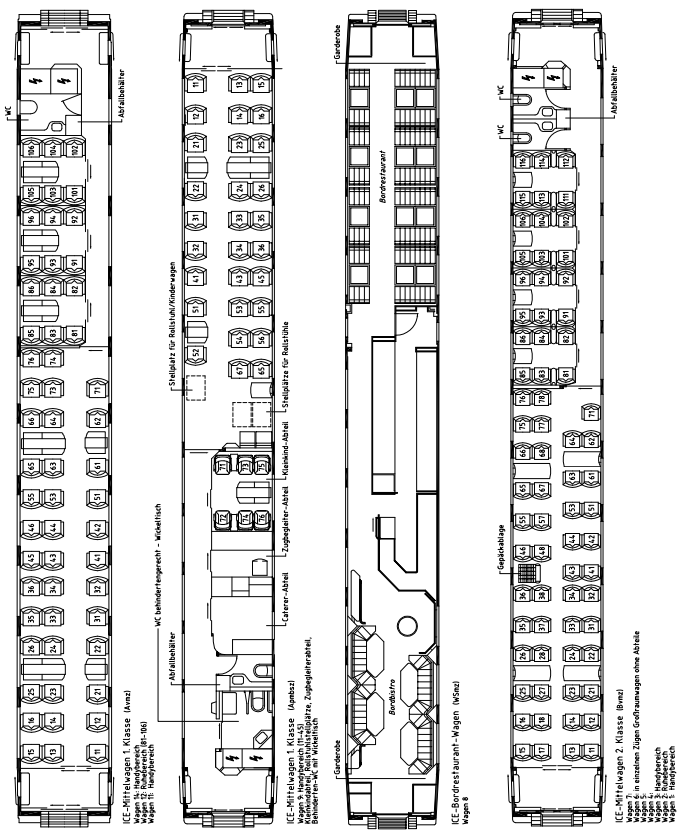 Sitzplan ICE 1 Leipzip