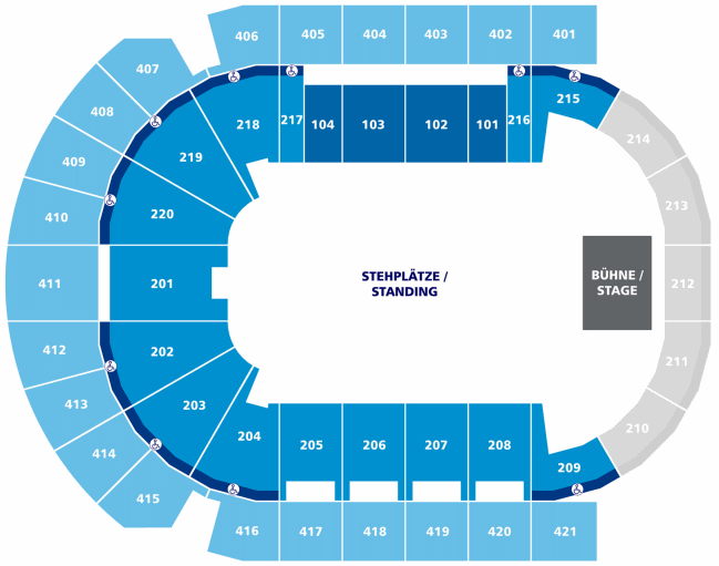 O2 World Berlin Endstage Sitzplan