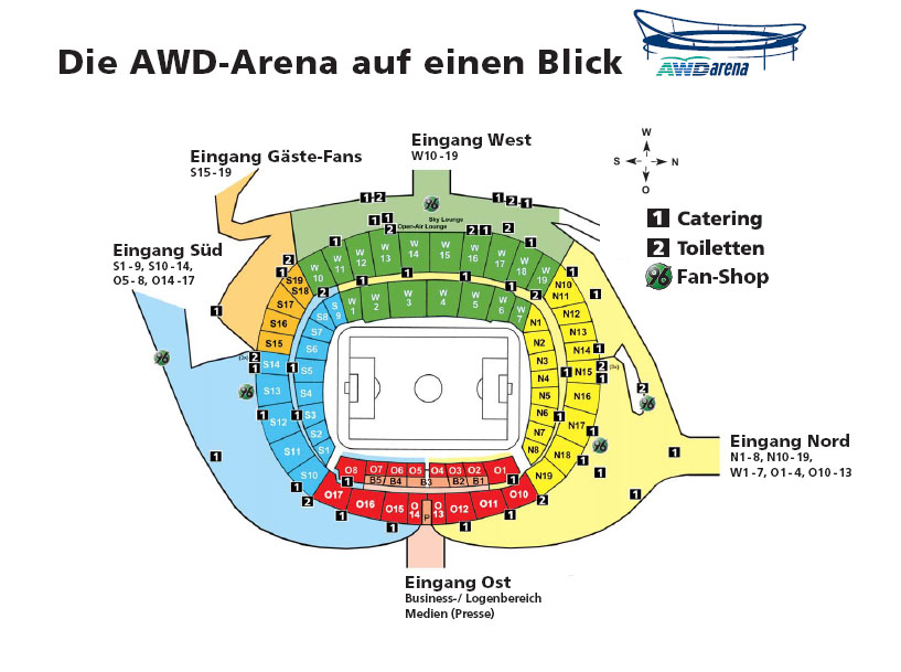 AWD-Arena Hannover Sitzplan