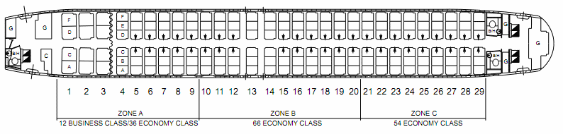 Flugzeuge sitzplan ryanair Boeing 737
