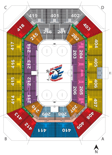 SAP Arena Sitzplan Eishockey