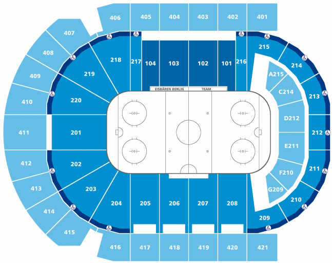 O2 World Berlin Eishockey Sitzplan