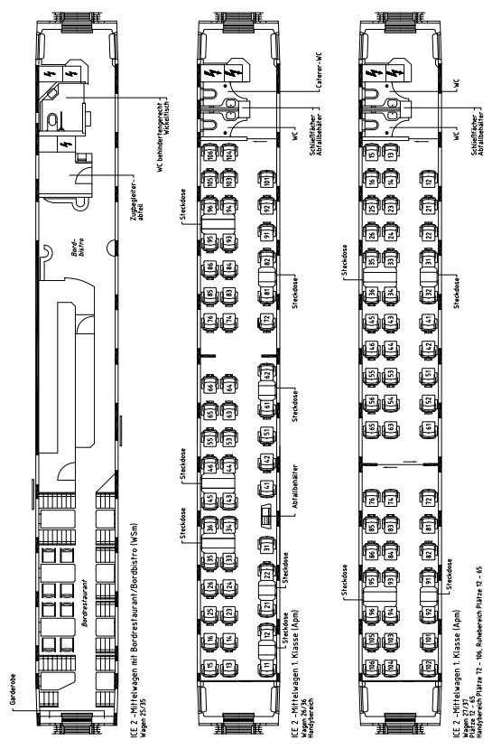 Sitzplan ICE 2 Leipzip