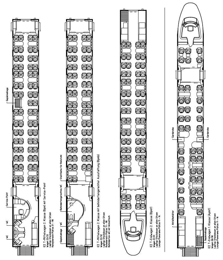 Sitzplan ICE T Leipzip