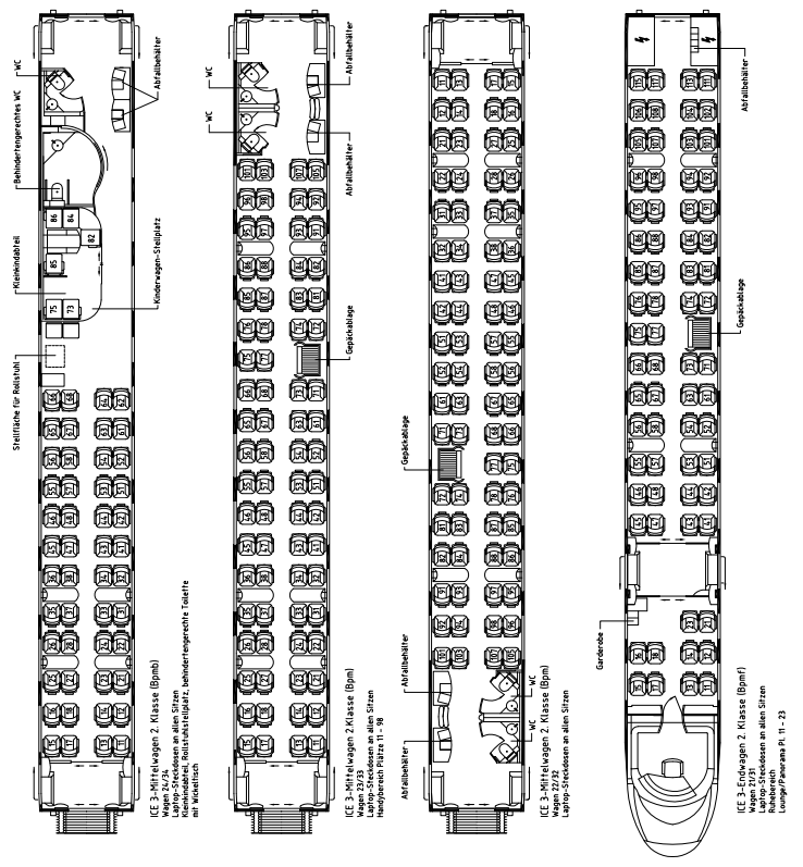 Sitzplan ICE 3 Leipzip