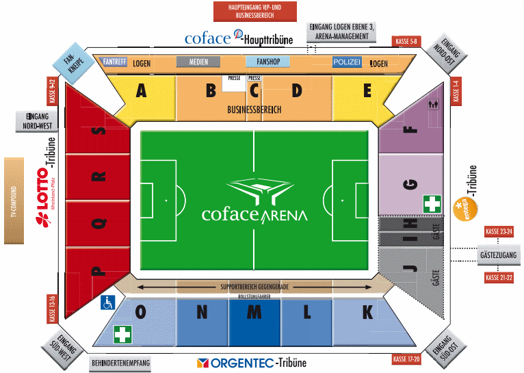 Coface Arena Mainz Sitzplan