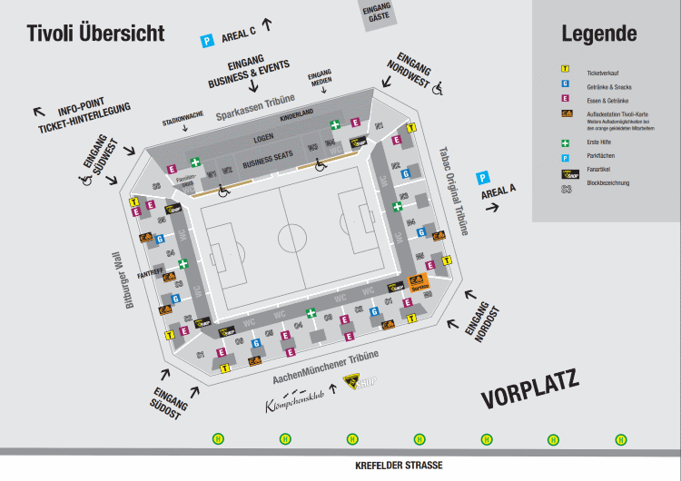 Tivoli Aachen Sitzplan