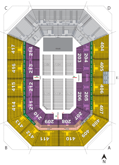 SAP Arena Sitzplan Endstage bestuhlt