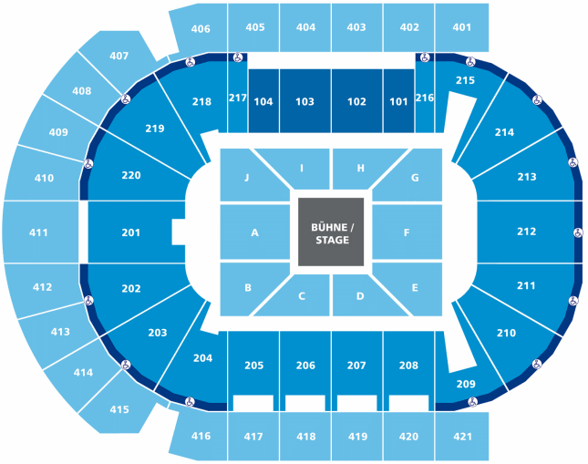 O2 World Berlin Centerstage Sitzplan