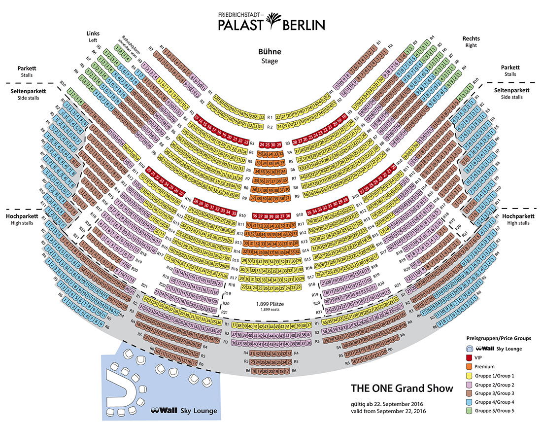 Friedrichstadt-Palast Berlin Sitzplan